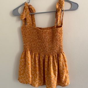 SheIn Size S flower top with ties